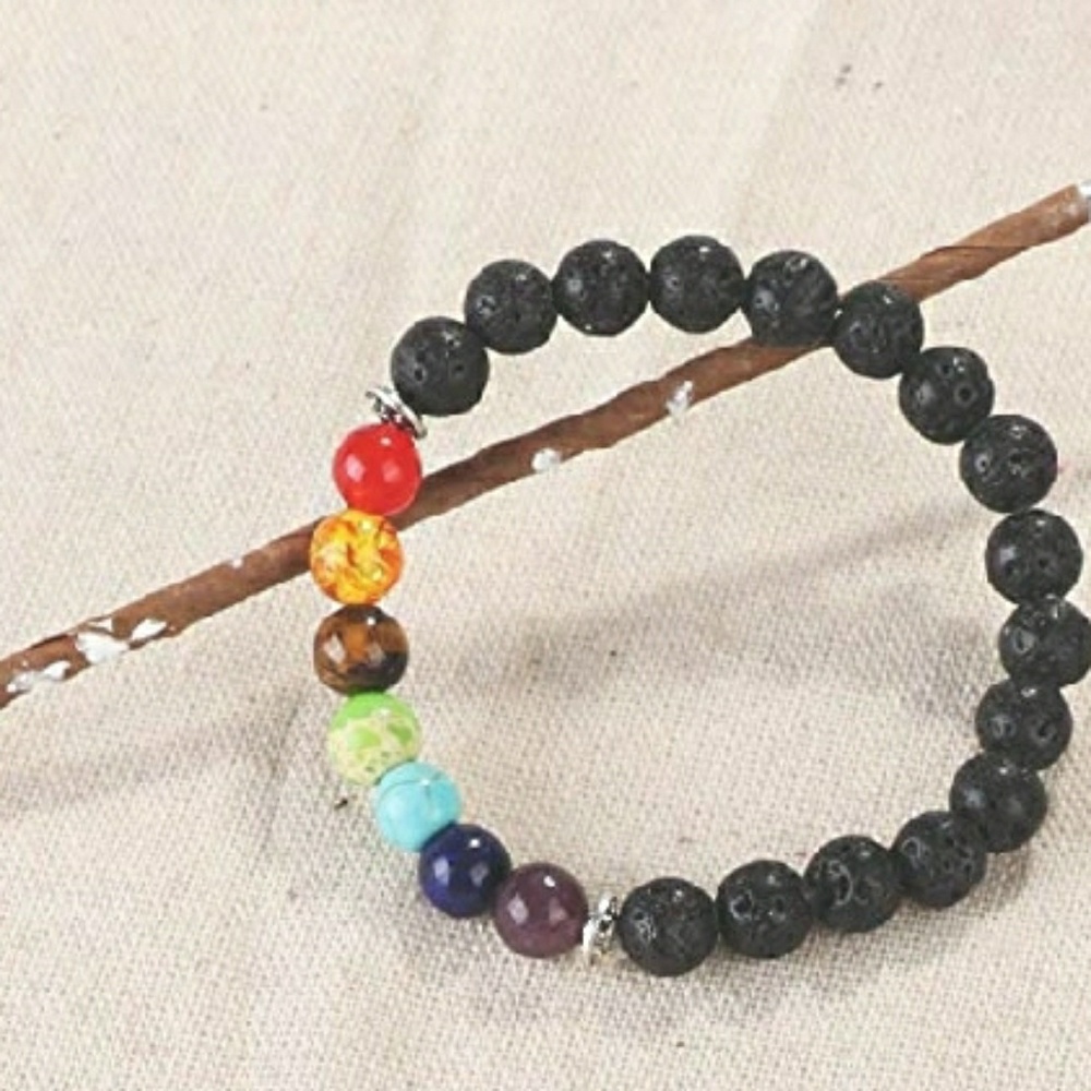 Aromatherapy Oil Diffuser Chakra Bracelet